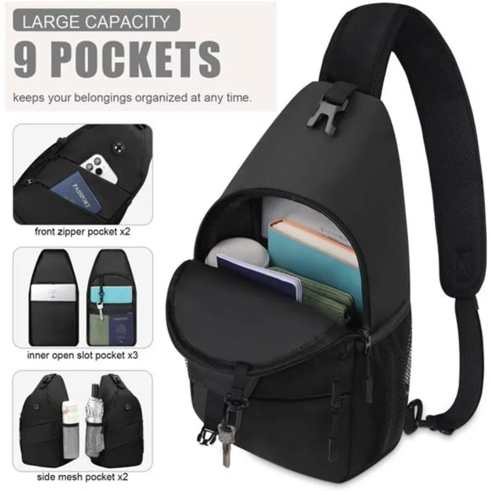 Crossbody Bags for Women Men Trendy Sling Bag Bakpack Casual Chest Bag